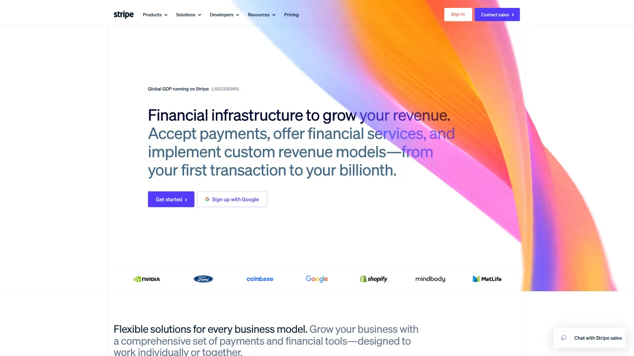 Stripe on Desktop 1080p